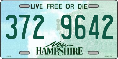 NH license plate 3729642