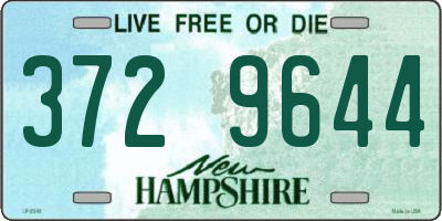 NH license plate 3729644
