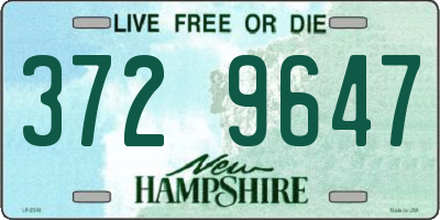 NH license plate 3729647