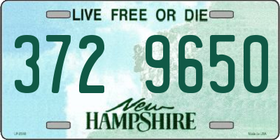 NH license plate 3729650