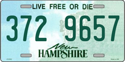 NH license plate 3729657
