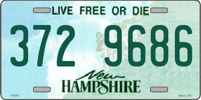 NH license plate 3729686