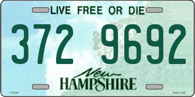 NH license plate 3729692