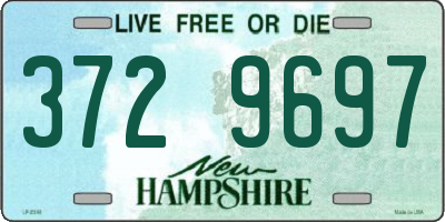 NH license plate 3729697
