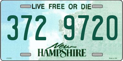NH license plate 3729720