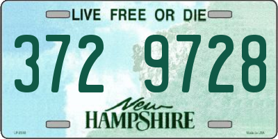 NH license plate 3729728