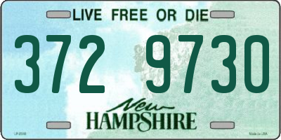 NH license plate 3729730