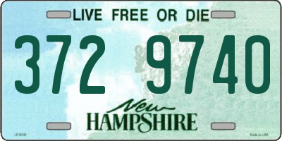 NH license plate 3729740