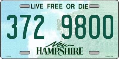 NH license plate 3729800