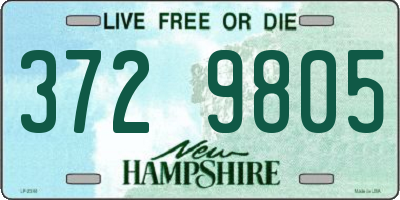 NH license plate 3729805