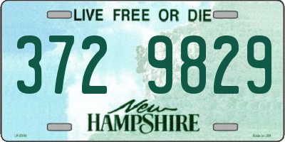NH license plate 3729829