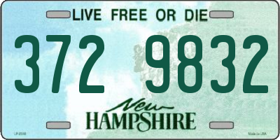 NH license plate 3729832