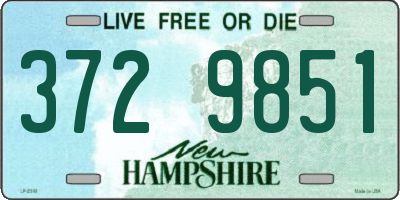 NH license plate 3729851