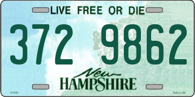 NH license plate 3729862
