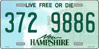 NH license plate 3729886