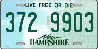 NH license plate 3729903