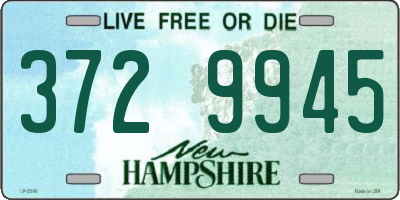 NH license plate 3729945