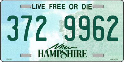 NH license plate 3729962