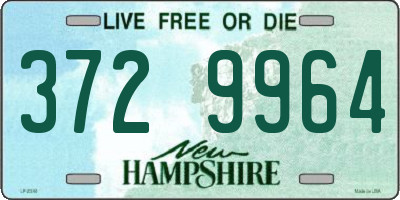 NH license plate 3729964