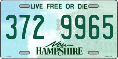 NH license plate 3729965