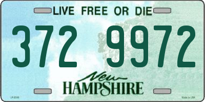 NH license plate 3729972