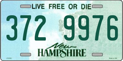 NH license plate 3729976