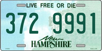 NH license plate 3729991