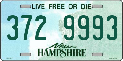 NH license plate 3729993
