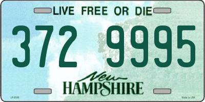 NH license plate 3729995