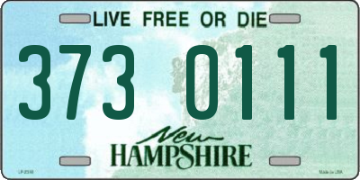 NH license plate 3730111