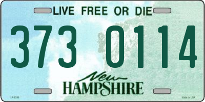 NH license plate 3730114
