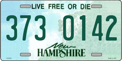 NH license plate 3730142