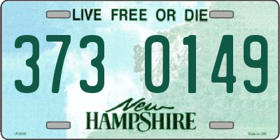 NH license plate 3730149