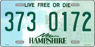 NH license plate 3730172