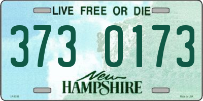 NH license plate 3730173
