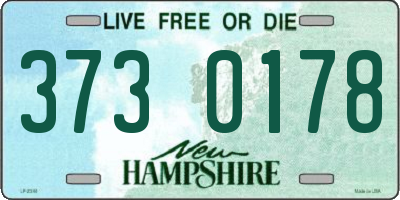 NH license plate 3730178