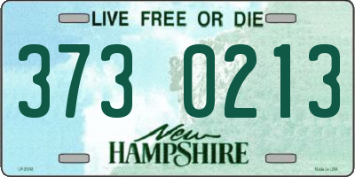 NH license plate 3730213