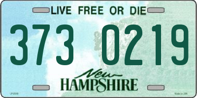 NH license plate 3730219