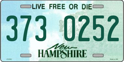 NH license plate 3730252