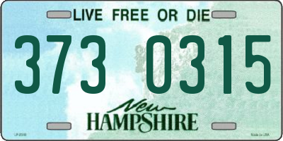 NH license plate 3730315