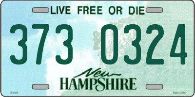NH license plate 3730324