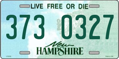 NH license plate 3730327
