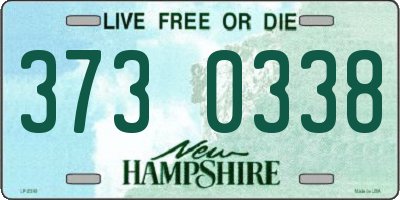 NH license plate 3730338
