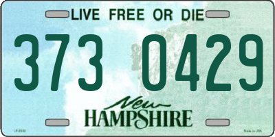 NH license plate 3730429