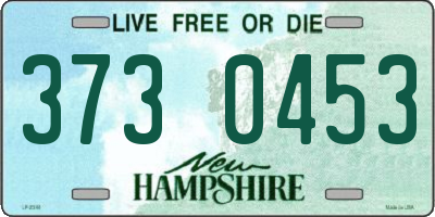 NH license plate 3730453