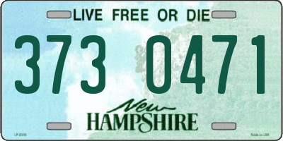 NH license plate 3730471
