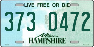 NH license plate 3730472