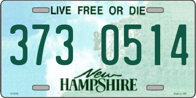 NH license plate 3730514