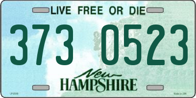 NH license plate 3730523