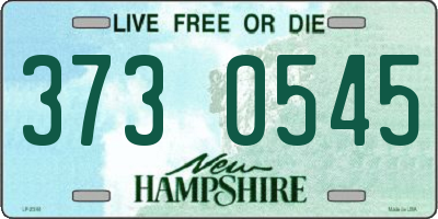 NH license plate 3730545